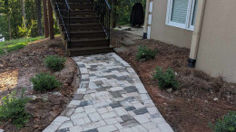 Paver walkway installations