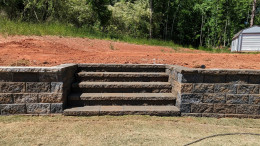 Retaining wall construction