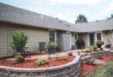 Patio with Curved Wall